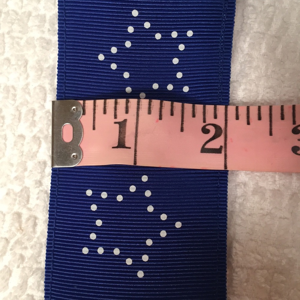 SOLD✨NWOT Vintage Royal Blue Stars D-Ring Belt - Picture 8 of 8